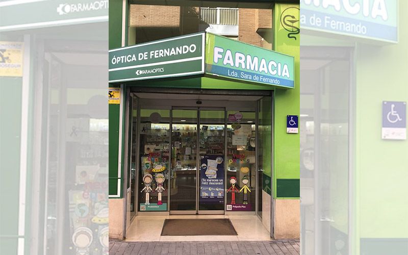 Farmacia Sara de Fernando fachada de farmacia